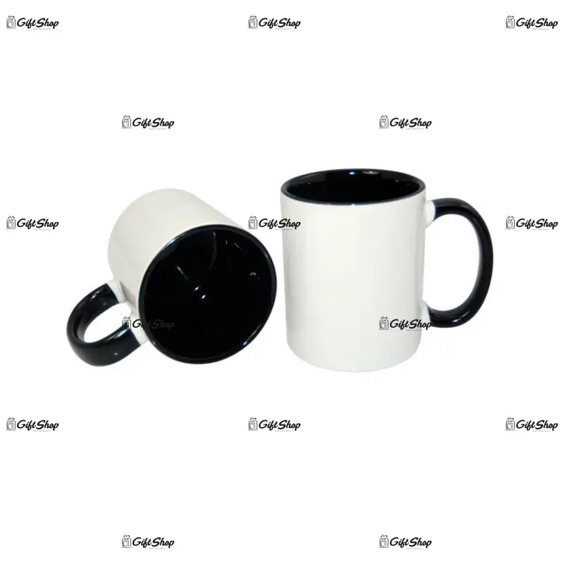 .cana interior maner negru, din ceramica, personalizata